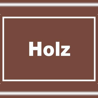 HB-Druck Holz Mülltrennung Aufkleber mit Text A0 (841x1189mm)