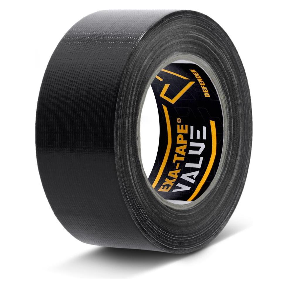 Defender EXA-TAPE-VALUE B 50 - Gewebeklebeband, Schwarz, glänzend, 50 mm x 50 m (50 mm) (DTEXAVB50)