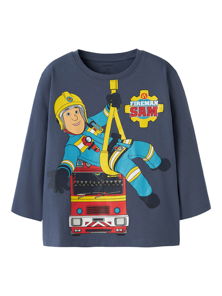 name it Longsleeve "Jarig" in Dunkelblau - 104