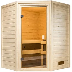 Karibu Innensauna Danika inkl. Saunaofen 3,6kW integr. Steuerung