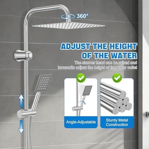 Complete Douche Set met Regen- en Handdouche van RVS