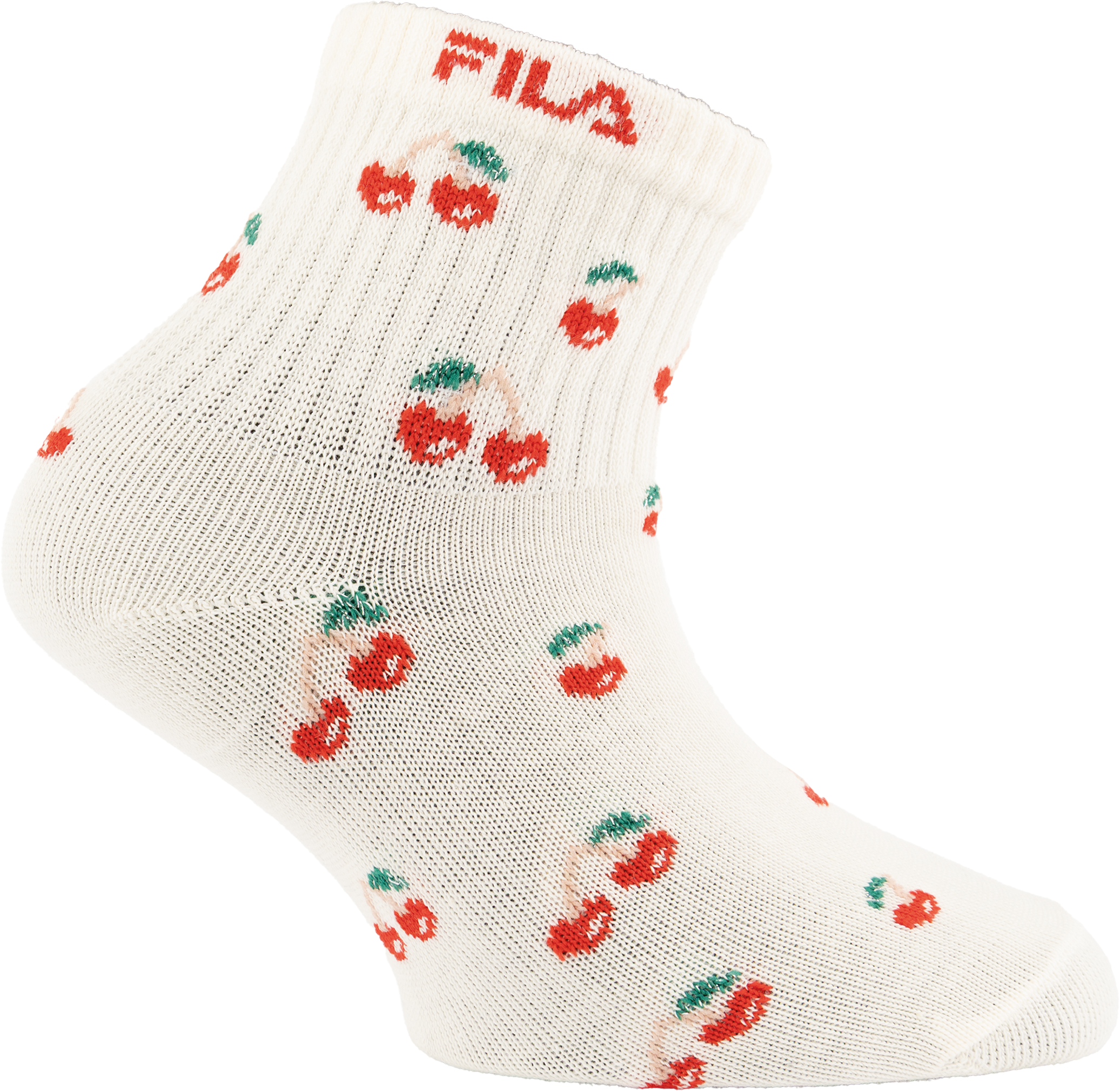 Sneakersocken FILA, Kinder, Gr. 35-38, cherry, Baumwollmischung, Socken Sneakersocken, Cotton-Mix, Cherry-Design