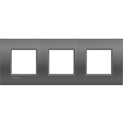 Legrand LNE4802M3ST Abdeckrahmen Light Air Europe: 3-fach, 3 x 2 Module, Farbe: Street