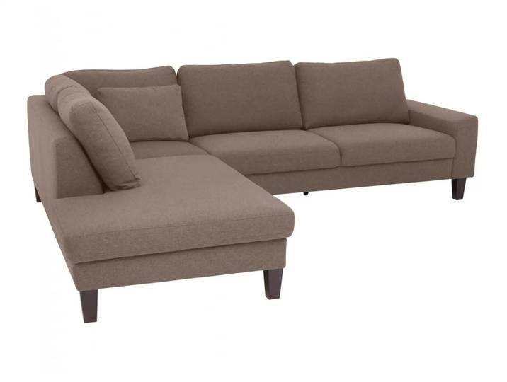 Ecksofa Interims Basic Candy / Farbe: Asphalt / Material: Leder Basic