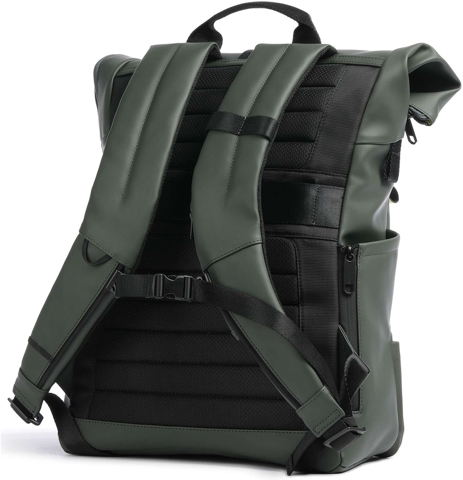 Piquadro Corner 2.0 Rolltop Rucksack, grün
