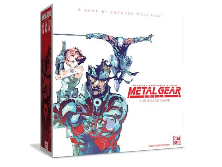 Metal Gear Solid The Board Game - Stealth & Strategy Gameplay, 14-Mission-Kampagne & 6 VR-Missionen, ikonische Charaktere & Bosskämpfe, ab 14 Jahren, 1-4 Spieler, 60-90 Minuten Spielzeit, hergestellt