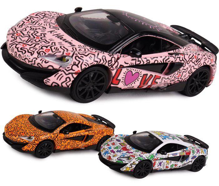 Turbo Challenge McLaren 600LT Keith Haring modelauto 1:32 met licht en geluid