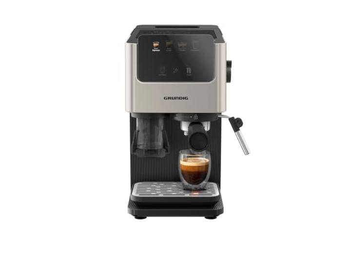 GRUNDIG KSM 7530 Siebträgermaschine, Mahlwerk, 15 Bar