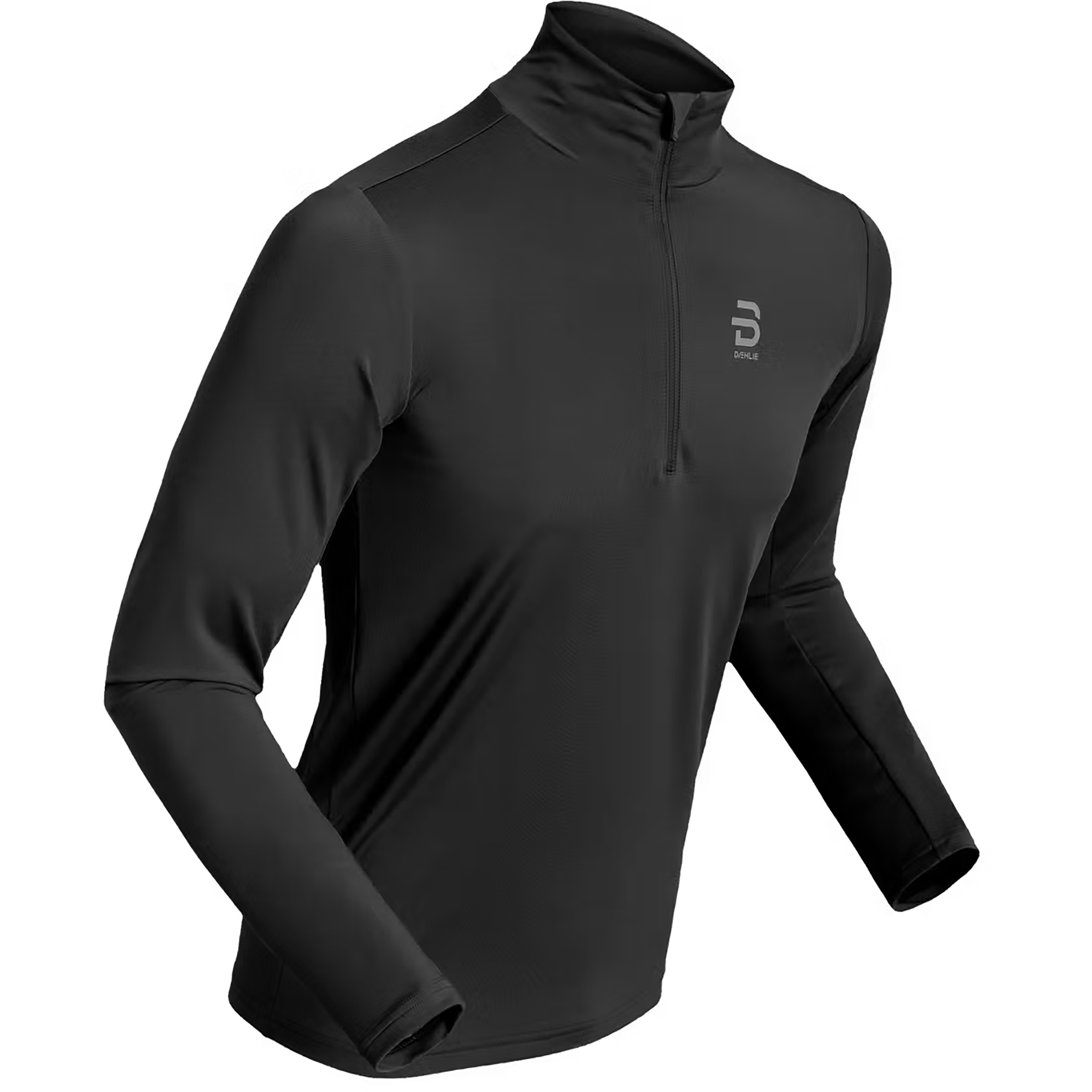 Daehlie Tempo Half Zip Herren Laufshirts schwarz Größe S Laufen Schnell trocknend