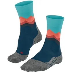 FALKE Crest Trekkingsocken Damen 6206 - turquoise 35-36