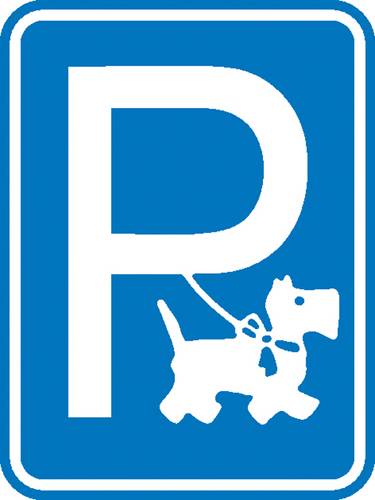 SafetyMarking 11.5348 Hinweisschild Hundeparkplatz Aluminium (B x H) 150mm x 200mm 1St.