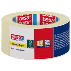 tesa Kreppband Masking Tape 50,0 x 50,0 (mm x m) beige