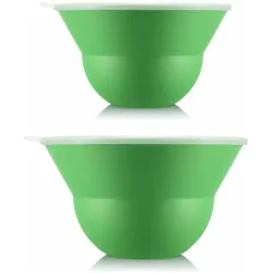 Bodum Rührschüssel Topee 3 L 4,9 L 2 Stück, Schüssel + Schale, Grün