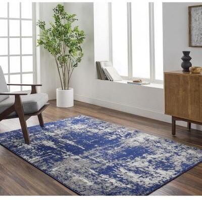 Livabliss Joel Mod Black/Ivory Ombre Geometric Striped Area Rug