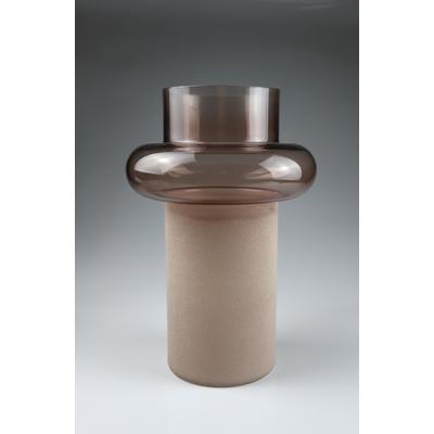 Dekovase AM DESIGN "aus Glas", braun, B:19,5cm H:30cm, Glas, Vasen, BxH: 19,5x30
