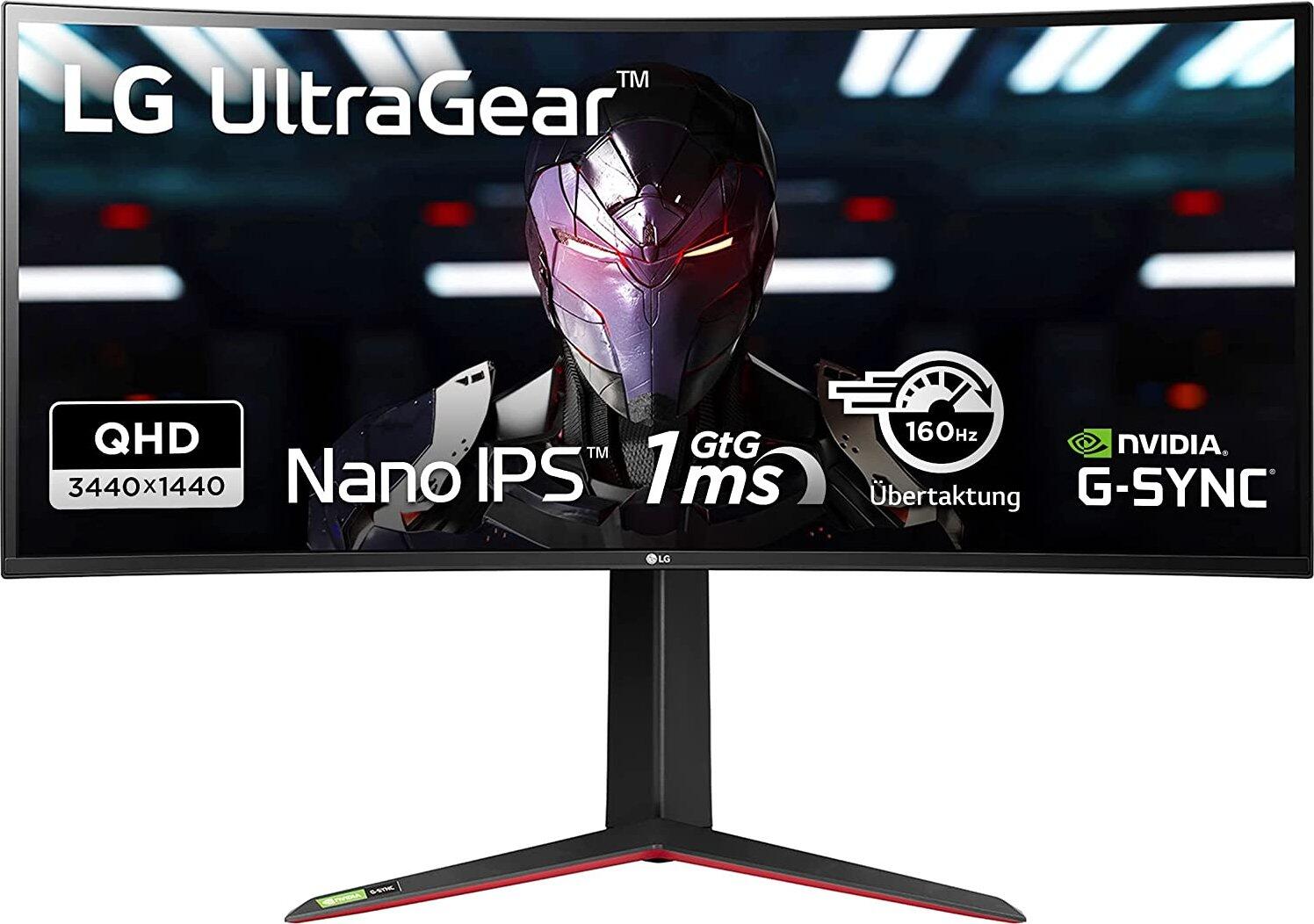 LG Electronics LG UltraGear 34GN850P-B Curved Gaming Monitor 86,7 cm (34 Zoll) 34GN850P-B.AEU
