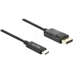 DELOCK 81702 - Adapterkabel USB-C > DP, 4K@60Hz mit Geflechtmantel, 2 m
