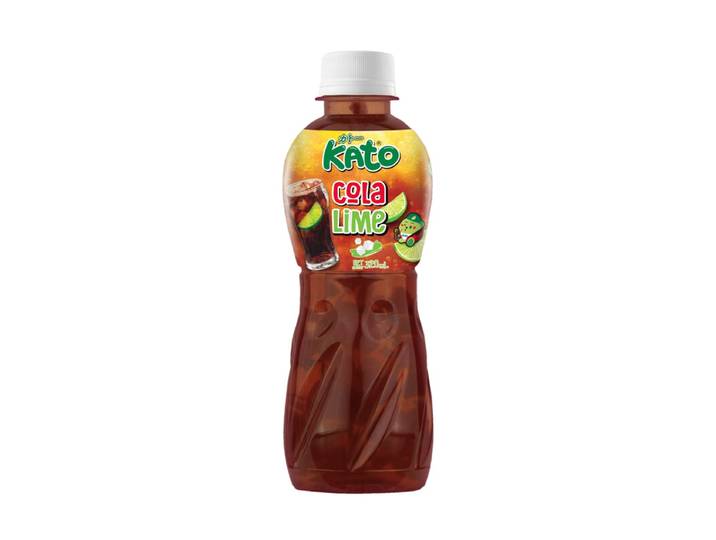 KATO Boisson au cola et citron vert avec gelée de nata de coco 320 ml
