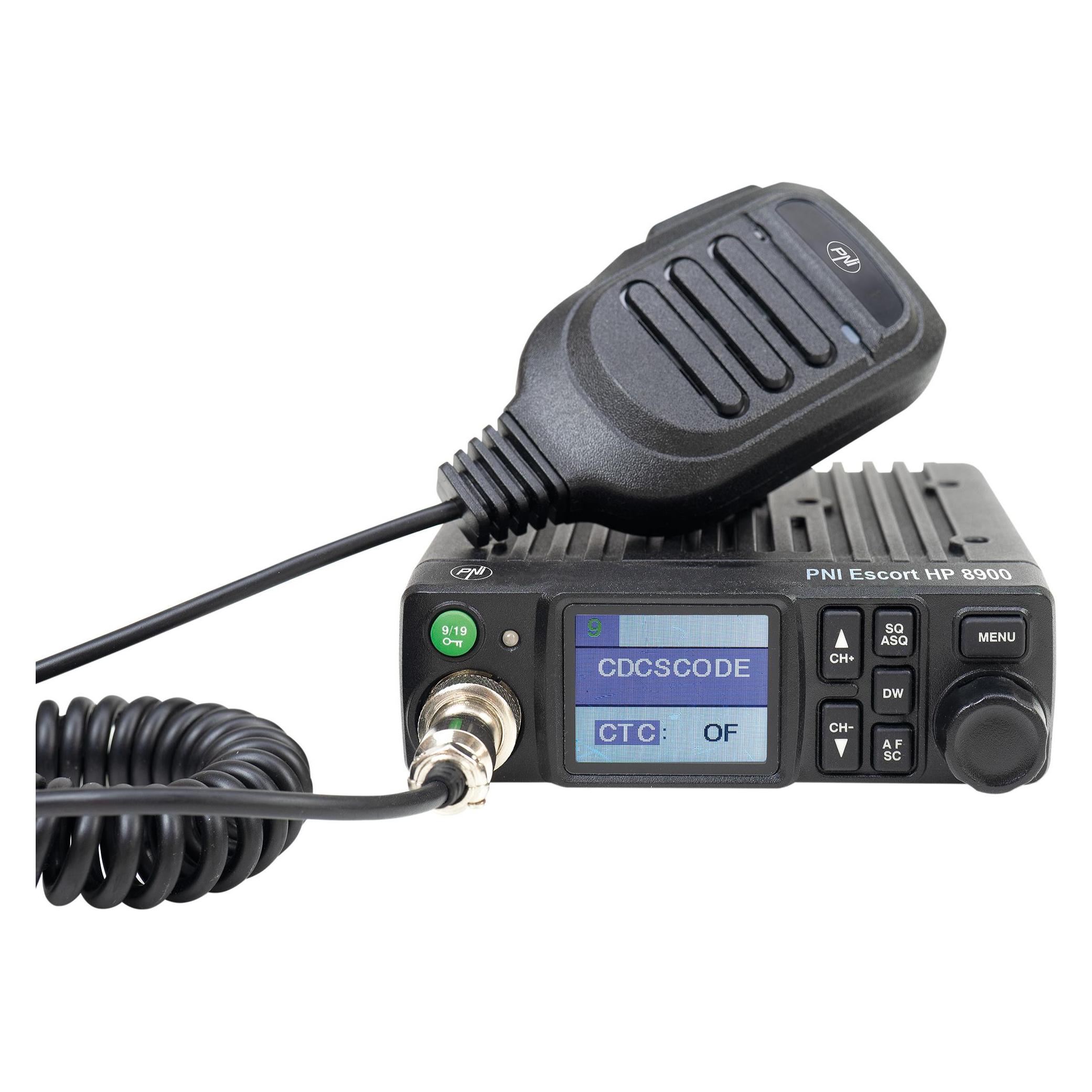 PNI CB Escort HP 8900 ASQ Funkpaket, 12-24 V + S75 CB-Antenne mit Magnetfuss (43697942)