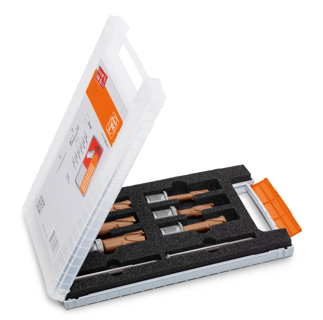 FEIN Zubehörset Best of Kernbohrer Hartmetall beschichtet 3/4 in Weldon 63127838110