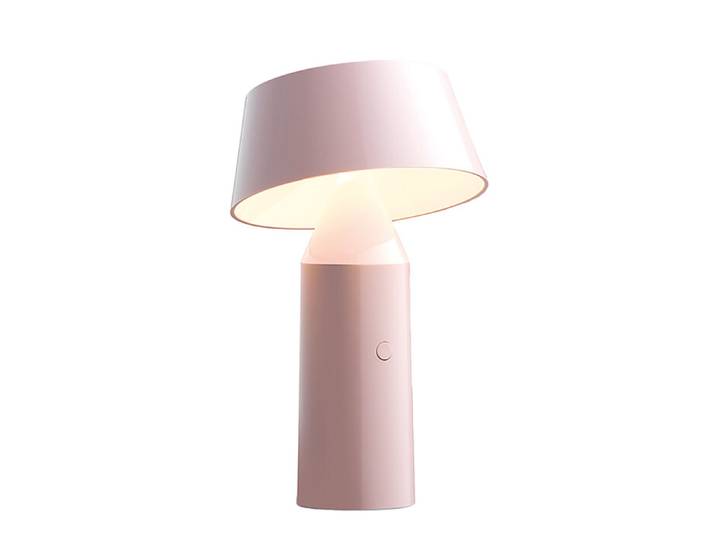 LED-Tischleuchte Bicoca Marset rosa, Designer Christophe Mathieu, 22.5 cm