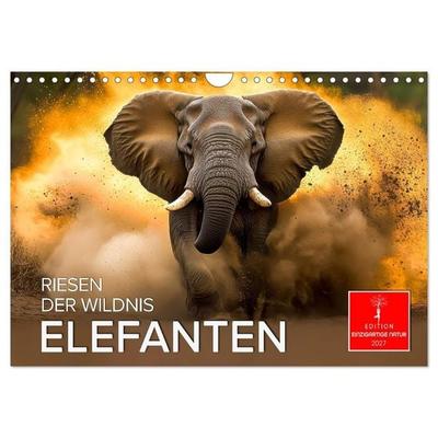 Elefanten - Riesen der Wildnis (Wandkalender 2027 DIN A4 quer), CALVENDO Monatskalender
