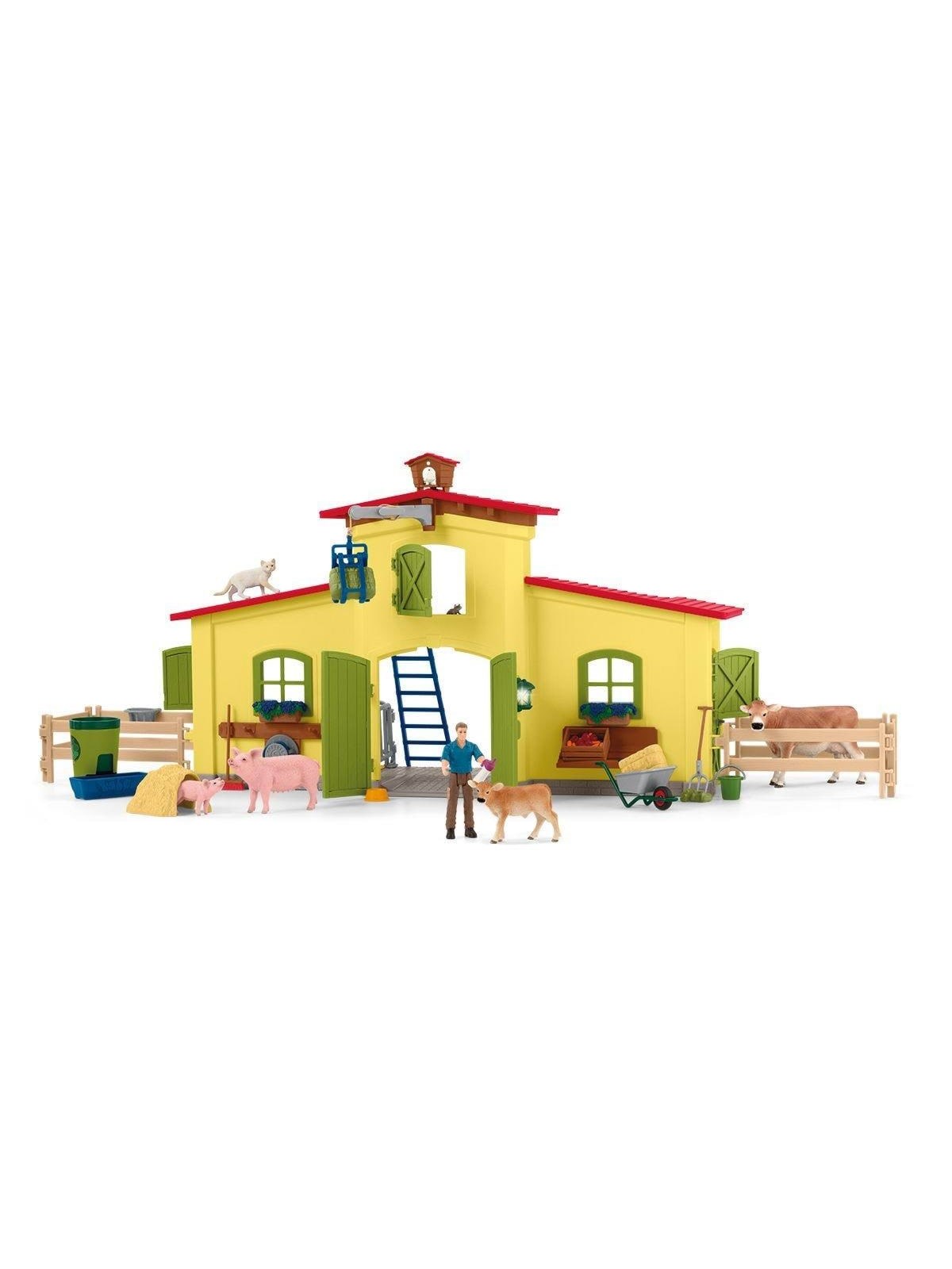Schleich Große Farm mit Tieren und Zubehör