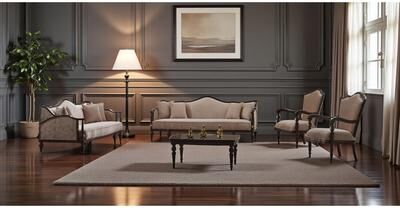 Furnia Sterling 3 Pieces Living Room Sets 2 Sofa 1 Chair