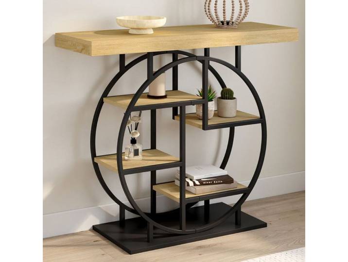 IDMARKET Console étagère OLA design industriel