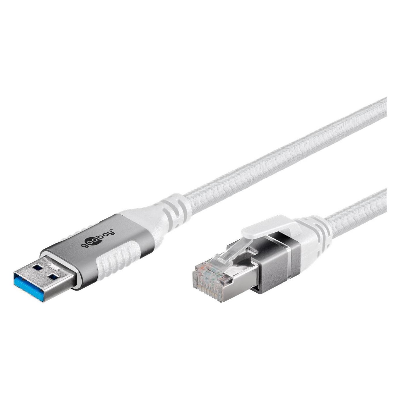Goobay Ethernet-Kabel USB-A 3.0 auf RJ45, 3 m (USB 3.0, RJ45 (1x)) (74160)
