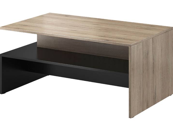 Couchtisch GOODPRODUCT Baros , schwarz (san remo, schwarz, san remo), B:100cm H:45cm T:60cm, Tische, Couchtisch, 100 x 60 cm