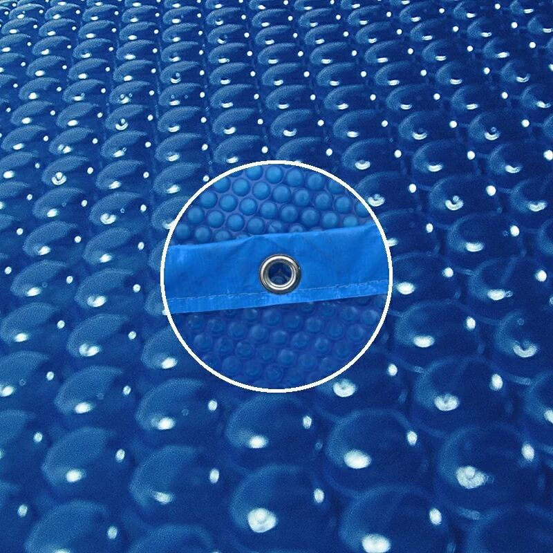 Bâche à bulles pour piscine bois Sunbay octogonale allongée - Orange 7,55 x 4,56m octogonale allongée