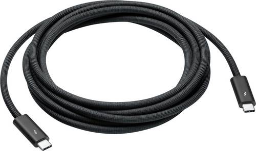 Apple Thunderbolt-Kabel Thunderbolt 4 Thunderbolt (USB-C) Stecker, Thunderbolt (USB-C) Stecker 3m Schwarz MW5H3ZM/A