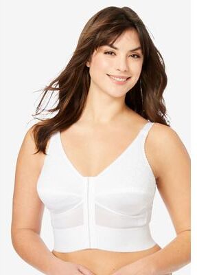 Plus Size Women's Mastectomy Choice Plus Longline Bra by Jodee in White (Size 36 A)