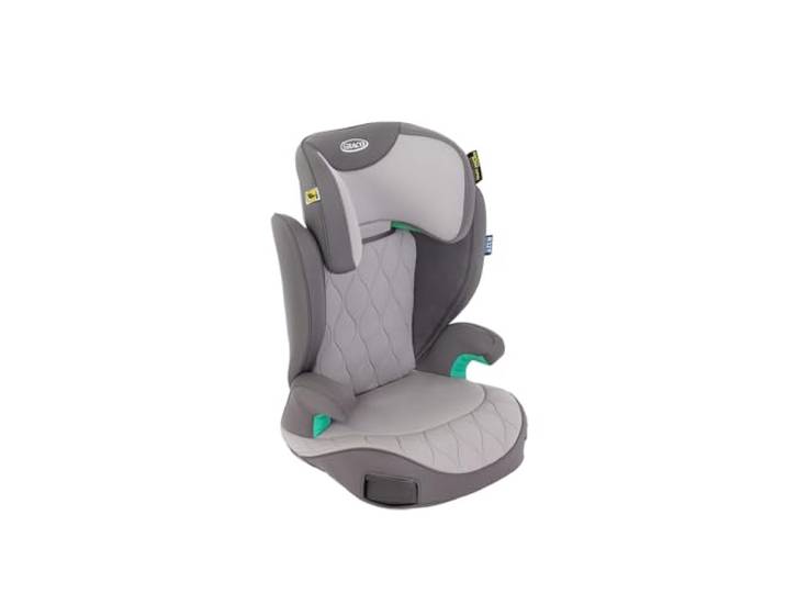 Graco Affix™ i-Size R129 Kindersitz, 100 bis 150 cm, grau, Iron