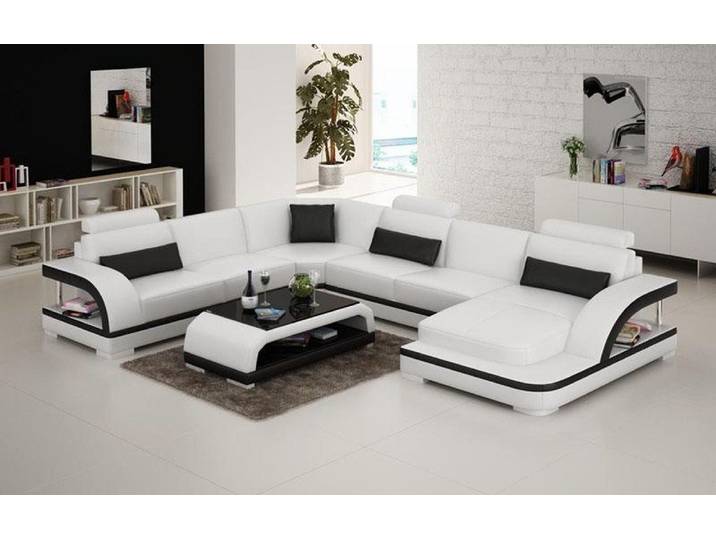 JVmoebel Wohnlandschaft Elegantes Ecksofa aus Halbleder in Beige mit USB-Anschluss, Made in Europa