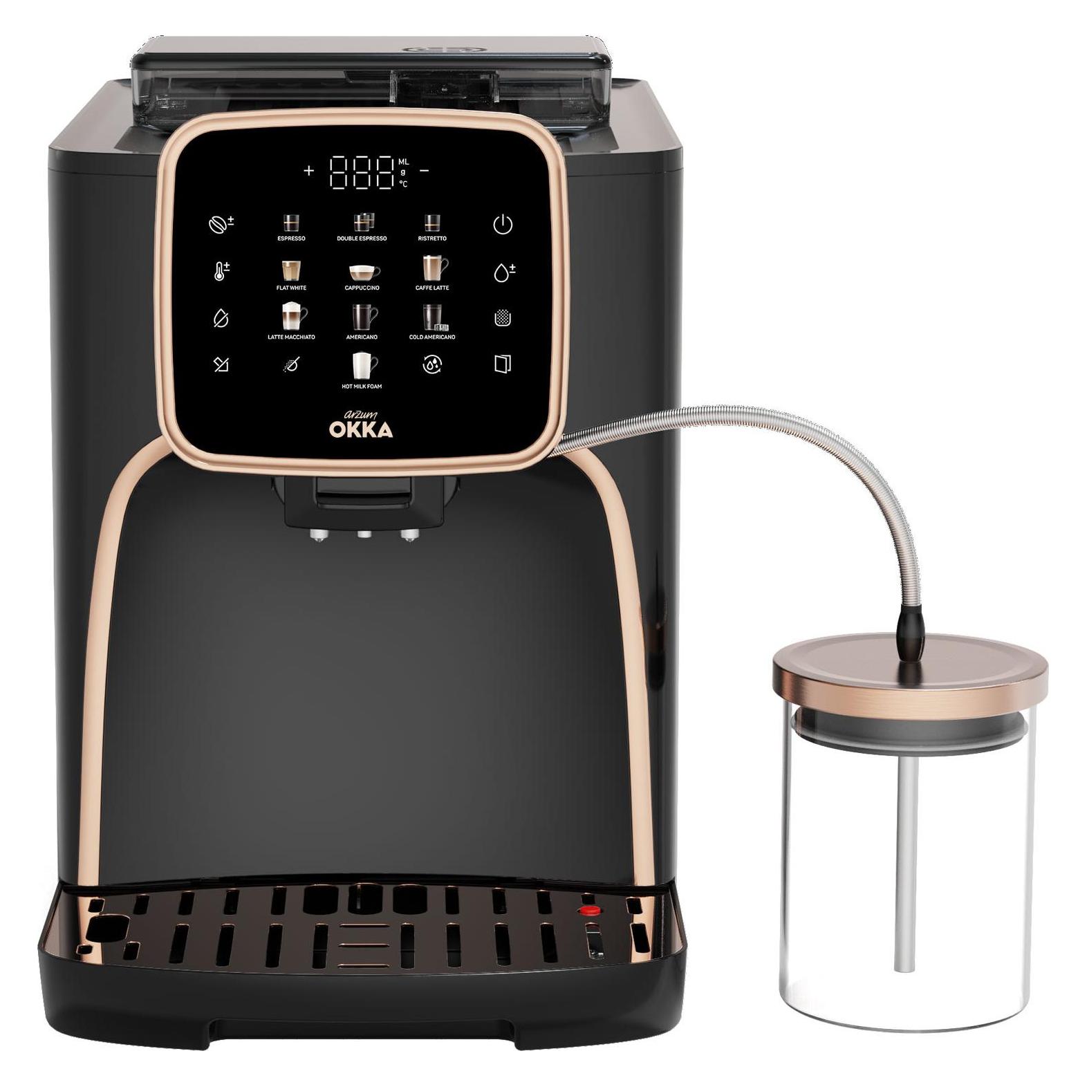 Arzum OK0028-0400 Kaffeemaschine Bronze mit Milchbehälter (OK0028-0400)
