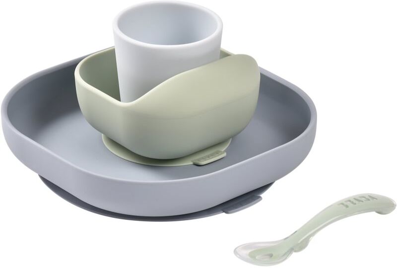 Beaba 4-Piece Silicone Dinner Set set de repas Pebble 4m+