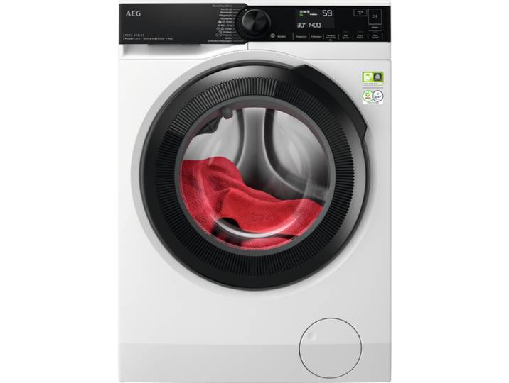 AEG LR8EA75480 Waschmaschine / Serie 8000 mit PowerCare® / UniversalDose Schublade / ÖKOMix - Faserschutz / ProSteam® - Auffrischfunktion / 8,0 kg / Leise / Mengenautomatik / Nachlegefunktion / Kindersicherung / Wasserstopp / 1400 U/min, 91