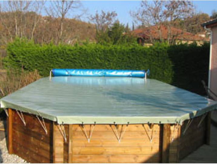 Bache hiver hors sol Securitis HS Bleu pour piscine Playa