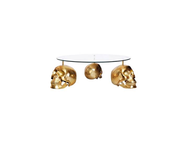 Design Couchtisch „Skull Gold“ Ø 90 cm Invicta Interiors