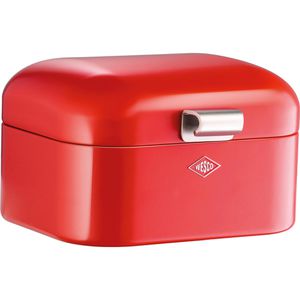 Wesco Brotkasten Mini Grandy, Stahlblech, Klappdeckel, 18 x 17 x 12cm, rot