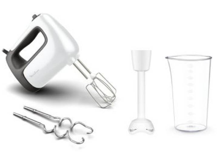 Moulinex - Batteur Prep'mix+ 500w Hm461110 + 2 Accessoires