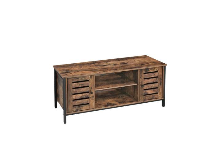 Hansiro Tv-Lowboard Industrie-Design, Braun, 40x50x110 cm, Wohnzimmer, TV Möbel, Lowboards, Lowboards stehend