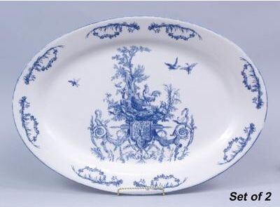 Orchard Creek Designs Polen Porcelain Platter, White