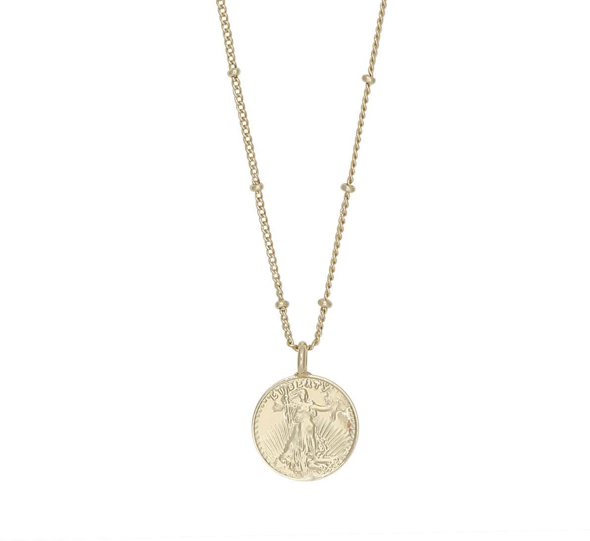 Snö of Sweden Rule guldpläterat halsband 45 cm 1401-0645257