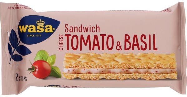 Wasa Sandwich Ost Med Tomat/basilikum, 40g