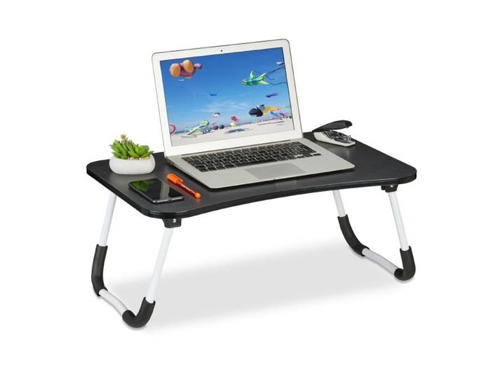Relaxdays Schwarzer Laptoptisch