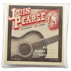 John Pearse 600L Phosphor Bronze - Light | 012-053 - Saiten Westerngitarre