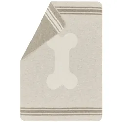David Fussenegger Hundedecke 'Bones' 70 x 90 cm Rauch- Beige